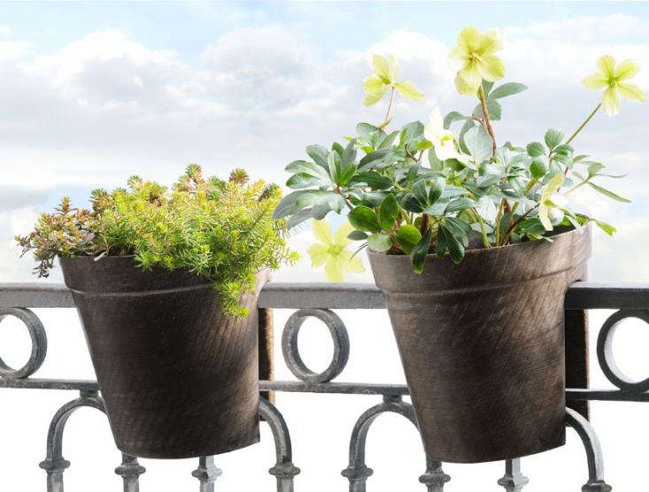 A Clever Parisian Balcony Planter Straddles a Railing Gardenista